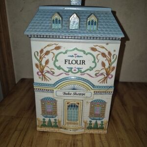 Lenox Village Canister with Gold Accents
